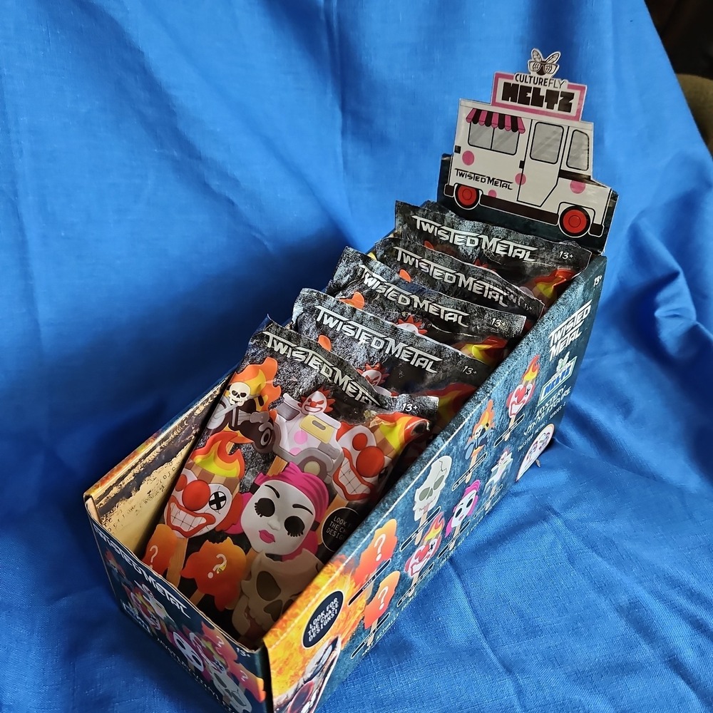6 Twisted Metal Culturefly Meltz Mystery Vinyl Figures Lot w/Store Display New